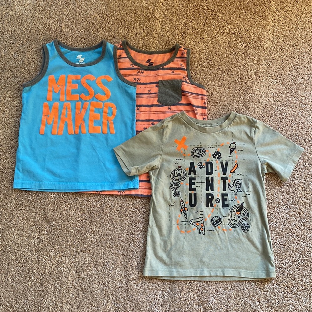 Set of 3 tops for boys size 4T